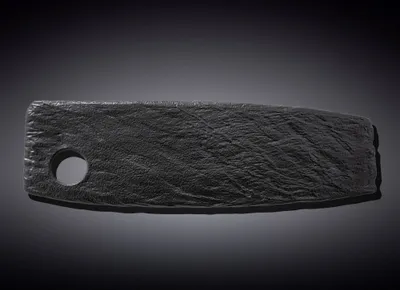 Image de Plat de service Wilmax SlateStone noir 42 x 13 cm en porcelaine WL-661133/A