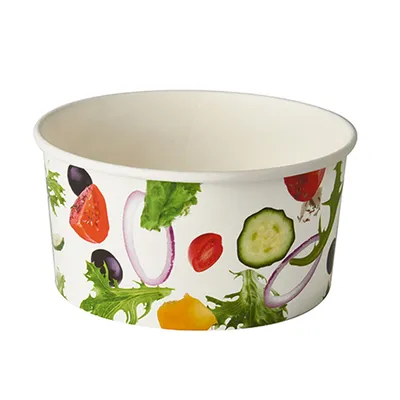 Produktbild von Salatschalen, Pappe "To Go" 1 l Ø 15 cm · 7,5 cm "Salad"