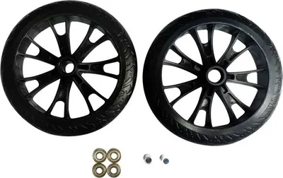 Produktbild von Ersatzrollenset Crossover für BigWheel 205 (schwarz, 2 Stück)