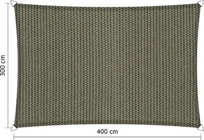 Produktbild von SHADOW COMFORT 3 x 4 m Viereckiges Rechteck Sonnensegel Desert Storm