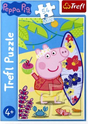 Produktbild von TREFL Puzzle Peppa Pig: On the Beach 54 Stück