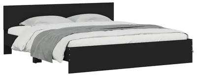 Obrázok produktu pre vidaXL Rám postele s čelom čierny 180x200 cm