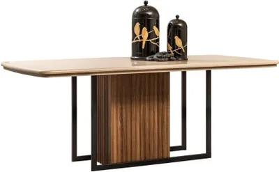 Produktbild von Esstisch Tisch Esszimmertisch Holz Braun Modern Esszimmer Holztisch