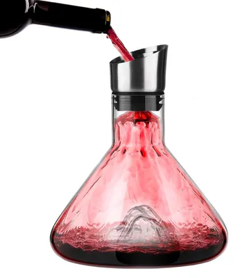 Dekanter 1,6 L mit Belüftungsausgießer, Edelstahlfilter