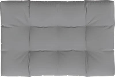 Obrázok produktu pre Podložka na paletu – vankúš na sedenie – vonkajšie sedenie – vodeodolná tkanina – 120 x 80 cm – sivá