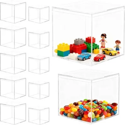 Produktbild von Acryl-Box - Transparents mit Deckel - 12 Stücke