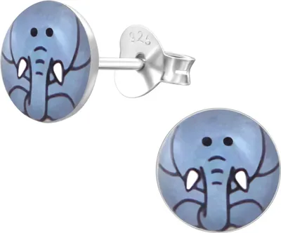 Produktbild von Ohrringe Ohrstecker 925 Sterling Silber mit Elefant