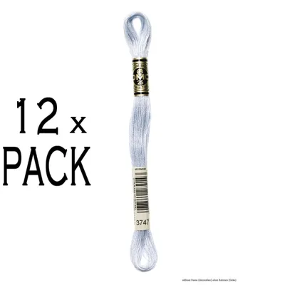 Productafbeelding van 12 bollen DMC Stickgarn Mouline Special 117MC - 3747, 6-strengs, 8 meter, verpakkingseenheid