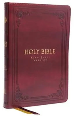 Produktbild von KJV Holy Bible: Large Print Thinline, Burgundy Leathersoft, Red Letter, Comfort Print: King James Version