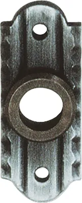 Produktbild von SCHÖSSWENDER Drückerrosette - 28 x 70 mm, Ansatz 18 mm, schwarz passiviert