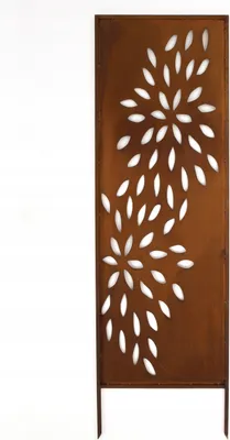 Zdjęcie produktu dla Panel Ogrodowy Dekoracyjny 160 X 50 Cm  Metalowy Płot Ażurowy Ogrodzenie Panelowe