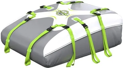 Produktbild von Dachbox mit einem Volumen von 20 Kubikfuß, wasserdicht, für Autos geeignet, mit rutschfester Matte, 6 Türhaken, Aufbewahrungstasche, ideal für Roadtrips und Familienausflüge