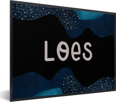 Produktbild von MuchoWow® Gerahmtes Poster Loes - Pastell - Mädchen 40x30 cm - Poster mit Schwarzem Bilderrahmen Wandposter Rahmen Foto Bilder - Kunstposter - Wanddekorationen