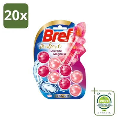 Produktbild von 20 x Bref Deluxe Magnolia - WC-Stein - Großpackung - 20 Stücke