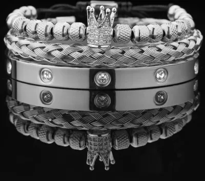 Produktbild von HA-34390 Armbänder - Elegantes Silber Set KP34390