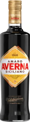 A bottle of Averna Amaro Siciliano.