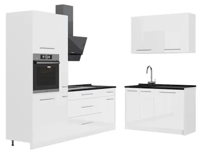 Obrázek produktu pro Kuchyně Vicco Fame-Line Bílá vysoký lesk/Bílá 220 x 120 cm, PD Antracit, Model 65027