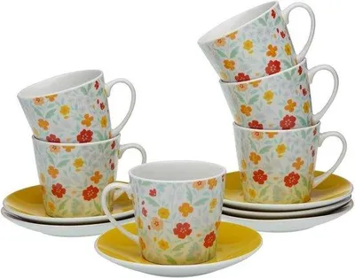 Produktbild von Famanu Kaffeetassen Set - 6-teilig, mehrfarbig