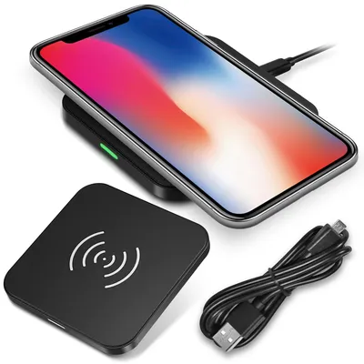 Produktbild von QI Wireless Ladegerät für Apple iPhone X Induktives Schnell Kabellos Ladestation