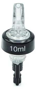10 ml Dosierausgießer, 10er Pack, Kunststoff, schwarz