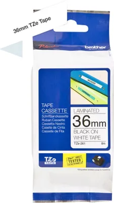 Obrázek produktu pro Tze261 Brother Ptouch 36Mm Weiss-Schw