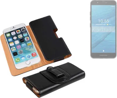 Produktbild von K-S-Trade Schützhülle Handyhülle kompatibel mit Fairphone Fairphone 3 Holster Gürtel Tasche Schutzhülle Handy-Tasche Smartphone Case Seitentasche