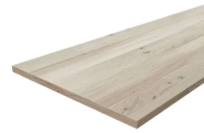 Produktbild von Leimholz europäische Eiche Rustikal, 18 mm, 120 x 40 cm