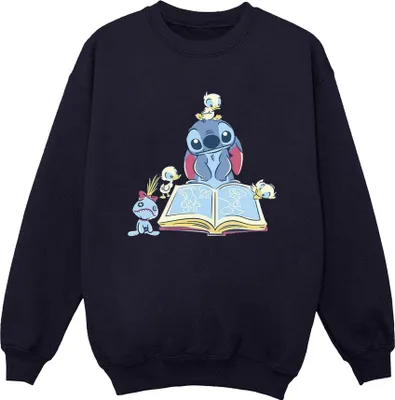 Produktbild von Disney - "Reading Reading A Book" Sweatshirt für Herren BI31062 (S) (Marineblau)