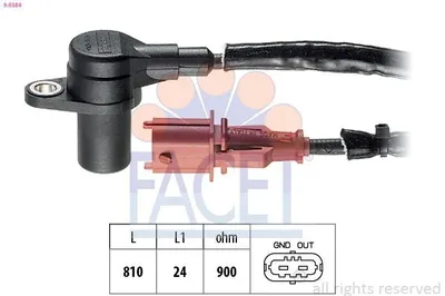 Produktbild von FACET 9.0384 Kurbelwellensensor Impulsgeber für ALFA ROMEO 147 (937)