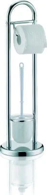 Image de Fabio Porte-papier toilette et porte-brosse toilette - Argent - Kela