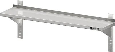 Produktbild von Wandbord mit Konsolen, und Wandschienen, 1200x300x400 mm, höhenverstellbar, verschweißt