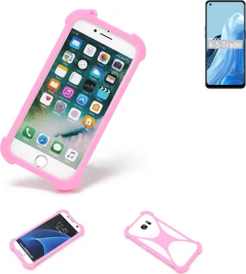 Produktbild von K-S-Trade Handy Hülle kompatibel mit Oppo Reno8 Lite 5G Schutz Hülle Bumper Silikon Schutz Hülle Cover Case Silikoncase Silikonbumper TPU Softcase
