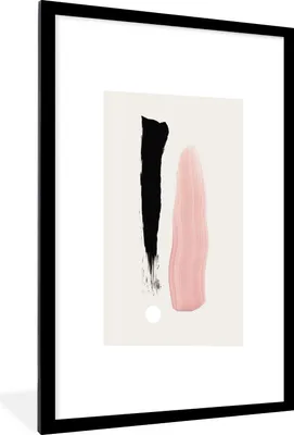 Produktbild von MuchoWow® Gerahmtes Poster Farbe - Pastell - Gestaltung 60x90 cm - Poster mit Schwarzem Bilderrahmen Wandposter Rahmen Foto Bilder - Dekoration - Wandposter Wohnzimmer - Hochwertig