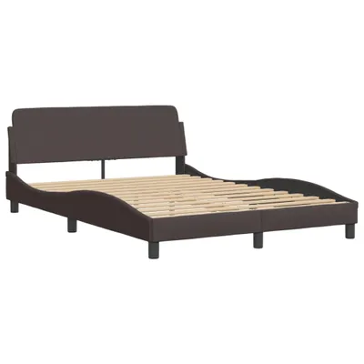 Produktbild von Bettgestell "Dover" Dunkelbraun 120x200 cm Stoff