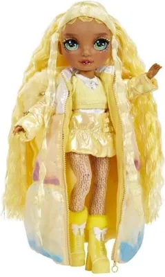 Image de Poupée Rainbow High Winter Wonderland, Jaune, Révèle ta couleur, Crée son bonhomme de neige, Dès 4 ans