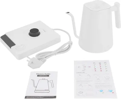 Zdjęcie produktu dla Czajnik elektryczny, precyzyjna regulacja temperatury, moc 1200 W, BIAŁY