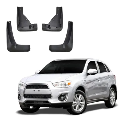 Produktbild von J&J AUTOMOTIVE | Schmutzfänger 4er Set vorne + hinten für Mitsubishi ASX 2010-2018