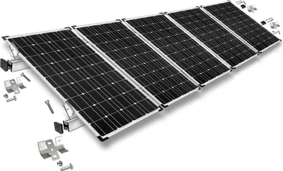 Produktbild von Befestigungskit mit Trapezklemmen für Blechdach 5 Solarpanel Rahmenhöhe 35mm