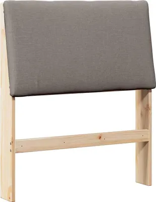 Produktbild von vidaXL Gepolstertes Kopfteil Taupe 75 cm Massives Kiefernholz