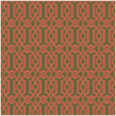 Zdjęcie produktu dla Profhome 390621-GU Tapeta retro Ornament matowa pomarańczowo-zielona 5,33 m2