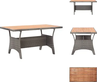 Produktbild von vidaXL Gartentisch Grau 120x70x66 cm Akazie Massivholz -  Gartentische