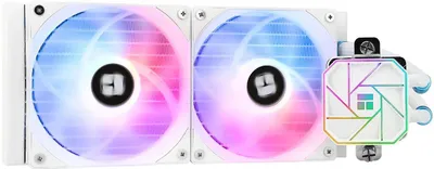 Produktbild von Thermalright Aqua Elite 240 WHITE ARGB V3, Flüssigkeitskühlung, 12 cm, 3300 RPM, Weiß