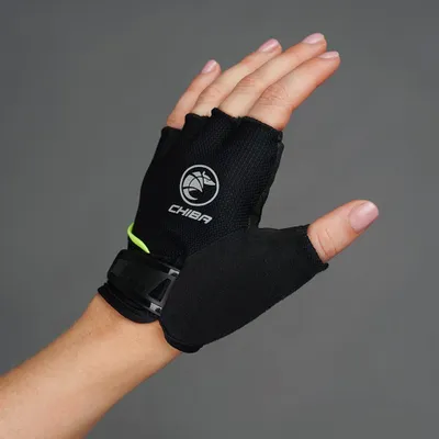 Produktbild von CHIBA Youth - Radhandschuhe XS/S schwarz, atmungsaktiv & gepolstert