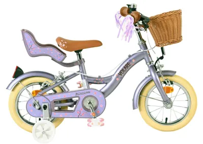 Productafbeelding van Volare Blossom Kinderfiets - Meisjes - 12 inch - Paars - Twee handremmen
