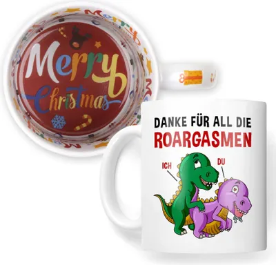 Produktbild von 22Feels Weihnachtsgeschenk Frauen Geschenk Ehefrau Freundin Tasse Danke Kaffetasse Erster für Sie Haferl Weihnachten