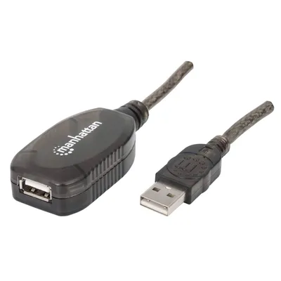 Produktbild von MANHATTAN USB-Repeater Kabel USB 2.0 A -> A St/Bu 20.00m si retail