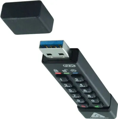 Zdjęcie produktu dla Apricorn ASK3, 32 GB, USB Typu-A, 3.2 Gen 1 (3.1 Gen 1), 77 MB/s, Pokrywka, Czarny