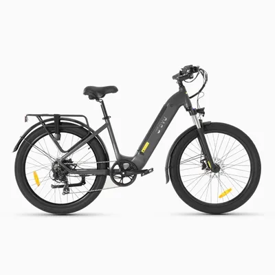 Produktbild von DYU C1 26" Elektrisches Fahrrad - 250W Motor 36V10Ah Batterie 60KM Reichweite - Blaugrau