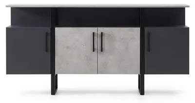 Immagine prodotto di Armadio grigio per l'ufficio o lo studio, in legno, design elegante