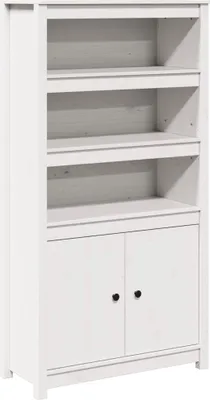Obrázok produktu pre vidaXL Vysoká doska biela 80x35x154 cm Masívne borovicové drevo